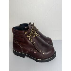 Carolina 508 Metguard Work Boots Brown USA Union Made Vibram Men’s 6 2E